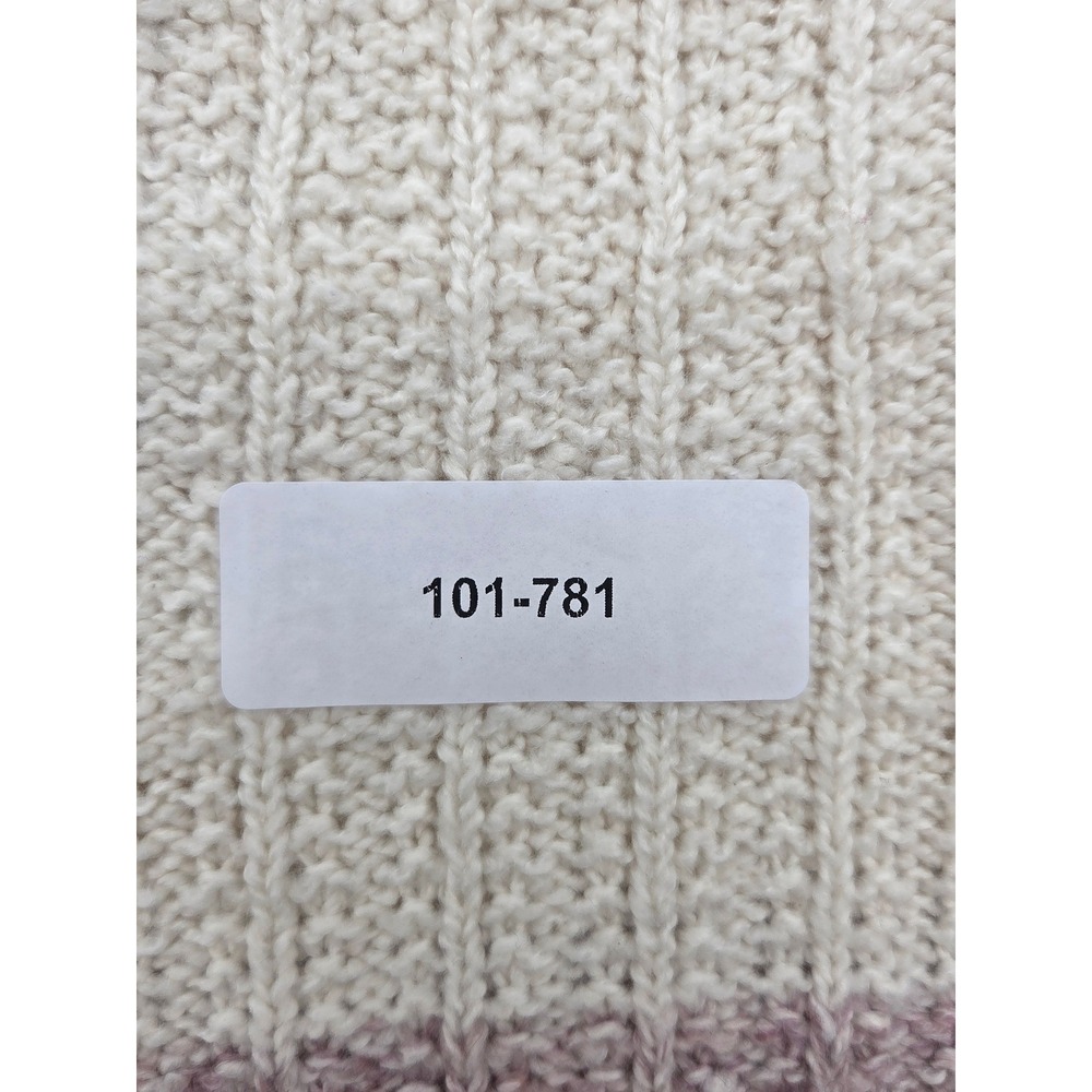 Christopher & Banks Women's L Pink Cream Colorblock Knit Sweater NWT 101-781 - Picture 5 of 5